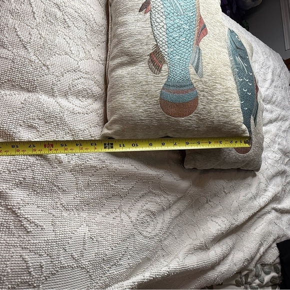 Better Homes & Gardens Oblong Fish‎ Decorative Pillow, Multi-Color Set of 2 - Picture 6 of 6